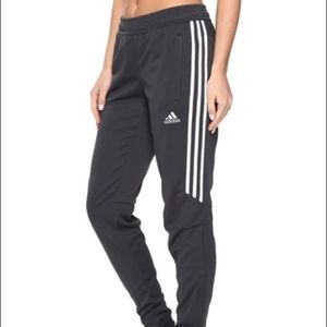 NWT Adidas Tiro 17, dark gray/white stripe, S